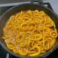 El cooksnap de Joel Valverde Tudela cuando hizo Anillas de pota en salsa.