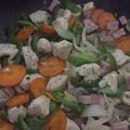 El cooksnap de Bianca Gil cuando hizo Verduras salteadas con pollo.