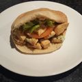 El cooksnap de CRISS cuando hizo Pitas de pollo con salsa de yogur.