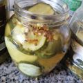 El cooksnap de Valeria Buraglio cuando hizo Pepinos agridulces.