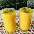  Dr.Madhumita Mishra's cooksnap of when they made Mango shake with strawberry.