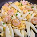 彤彤媽 的 蛋炒蝦球筊白筍 cooksnap