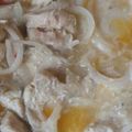 El cooksnap de Carol Guerra cuando hizo Pollo encebollado con tomillo y vino blanco. ॐ.