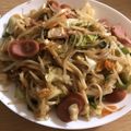 ほもい's cooksnap of when they made 簡単♪味付けはめんつゆで！焼うどん.