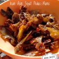 Cooksnap dari Bunda Balqis88 untuk resep Ikan Asin Sepat pedas manis