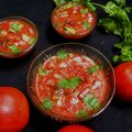 Chanda shrawan Keshri का कुकस्नैप जब उन्होंने रोस्टेड टोमेटो चटनी (roasted tomato chutney recipe in Hindi) बनाया था।