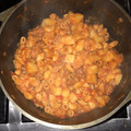 El cooksnap de Laura Alberti cuando hizo Guiso de fideos.