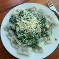 El cooksnap de Daniela Araujo cuando hizo Salsa cremosa de Pollo y Espinaca.