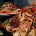 BlasianCooking's cooksnap of when they made Grilled Cilantro Chicken with Spicy Thai noodles.