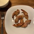 El cooksnap de Raul Pacheco cuando hizo Camarones rellenos.