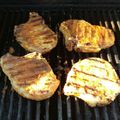Paul Bailey's cooksnap of when they made Grilled Pork chops.