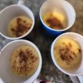 El cooksnap de Azul Sosa cuando hizo Crema Catalana.