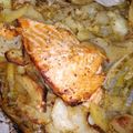 Cooksnap από Ιωάννα στη συνταγή Σολομός καραμελωμένος με πατάτες στον φούρνο