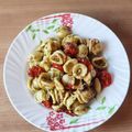 El cooksnap de Jose cuando hizo Orecchiette con tomates cherry confitados.