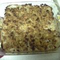 Natalie's cooksnap of when they made chicken and stuffing casserole.