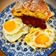 El cooksnap de Arianne cuando hizo Huevos fritos caseros y chorizos de la tierra.