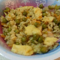 El cooksnap de Ana cuando hizo Arroz tres delicias (Arroz chino).