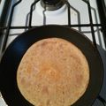 El cooksnap de Roxana Pirrotti cuando hizo Panqueques Integral para canelones.