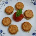 Shreya Jaimin Desai's cooksnap of when they made સ્ટ્ફ્ડ મોનાકો બિસ્કિટ સેવ પૂરી(Stuffed Monaco Biscuit Sev Puri Recipe In Gujarati).