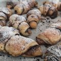 il Federica Leoli quando ha preparato Cornetti di sfoglia al triplo cioccolato