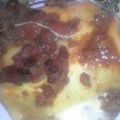 El cooksnap de sandra flores cuando hizo Lasagna de carne, jamón, queso y verdura.