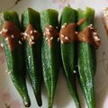 Rita 的 秋葵佐胡麻醬 cooksnap