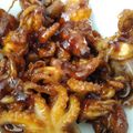 Cooksnap dari jennifer untuk resep Baby Gurita Bakar Pedas manis