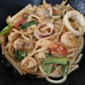 Cooksnap dari Padmatantri untuk resep Creamy Marinara Seafood Spaghetti