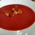El cooksnap de Paula cuando hizo Crema de calabacín, colinabo y remolacha.