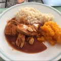 El cooksnap de Johanna Estela Gutierrez cuando hizo Conitos de pollo en salsa bbq.