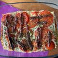 El cooksnap de Laura cuando hizo Pizza de calabacín con queso y anchoas.
