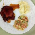El cooksnap de Olimpia cuando hizo Chuletas de cerdo caramelizadas.
