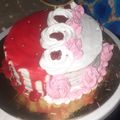 Prabhjot Kaur का कुकस्नैप जब उन्होंने स्ट्रॉबेरी केक (Strawberry cake recipe in hindi) बनाया था।