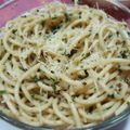 El cooksnap de Balbijesusmaria cuando hizo Fideos con pesto (en cubitos).