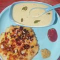  Chef Richa pathak. का कुकस्नैप जब उन्होंने सूजी उत्तपम (suji uthappam recipe in Hindi) बनाया था।
