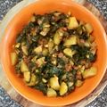 Sangita Vyas's cooksnap of when they made આલુ પાલક (Aloo Palak Recipe In Gujarati).