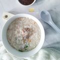 Cooksnap Iman Hasanah Musa semasa beliau membuat Bubur Ayam Senang Sedap Chunie (Nasi Air B*D*).