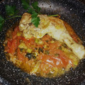 El cooksnap de Zaida TC @alquimiasfood cuando hizo Muslos de pollo al horno en salsa.