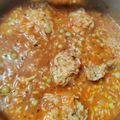 El cooksnap de Andrea cuando hizo Guiso de arroz con pollo.
