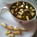 Neena Seth Pandey's cooksnap of when they made Palak paneer.