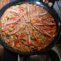 El cooksnap de Miguel Abad cuando hizo Paella marisco.