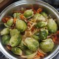 El cooksnap de vale042009 🇺🇾 cuando hizo Repollitos de Bruselas, salteados con vegetales 🥗💪🥗💪🥗.