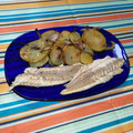 El cooksnap de Rodin cuando hizo Lubina a la sal con patatas panadera.