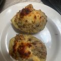 Cooksnap dari astari untuk resep Baked Potato Cheese w/ Pepperoni & smoked beef