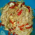 El cooksnap de cocina cuando hizo Pollo teriyaki con pasta .