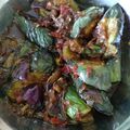 Cooksnap Mizzanem semasa beliau membuat Sambal Terung (Terung Berlado).
