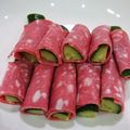まりゆ☆'s cooksnap of when they made 超簡単!　きゅうりのボロニアハム巻き.