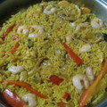 El cooksnap de Marcelo cuando hizo Paella de mariscos.