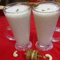 Ruchi Chopra's cooksnap of when they made Anjeer-Kaju Milkshake.