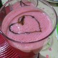 Ms Violet's cooksnap of when they made Strawberry milk shake.
